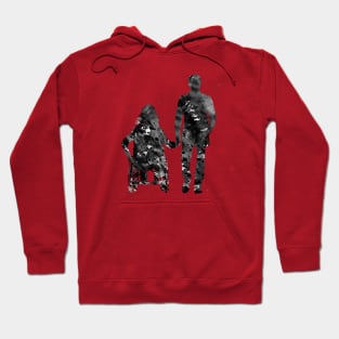 Handicapped woman and man Hoodie